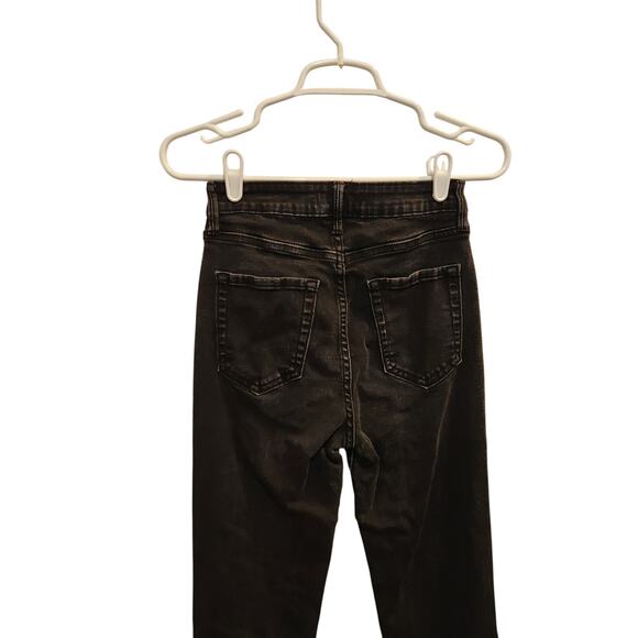 Just USA Black Dark Wash Denim Casual Classic High Rise Bootcut Jeans Size 4 - Picture 4 of 10